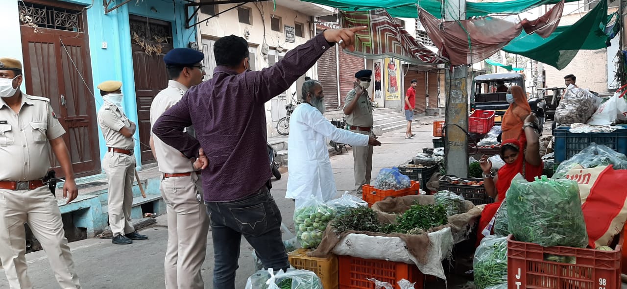 लोक डाउन की घोषणा के बाद प्रशाशन हुआ सख्त, कोरोना