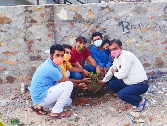 विश्व पर्यावरण दिवस पर किया पौधरोपण
