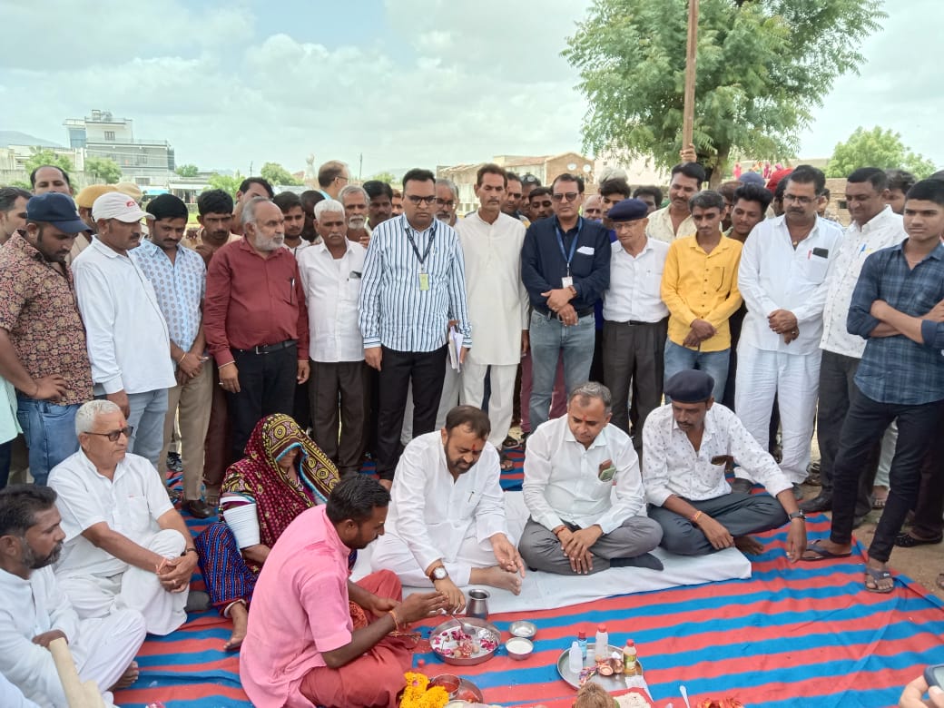 विधायक संयम लोढ़ा के आतिथ्य में सामुदायिक स्वास्थ्य केंद्र सिलदर के नए भवन का शिलान्यास