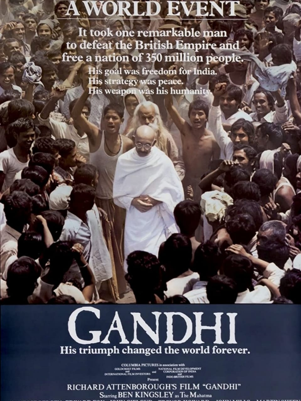 आजादी के अमृत महोत्सव वर्ष में गांधी मूवी का 25 से 31अगस्त तक निशुल्क प्रदर्शन