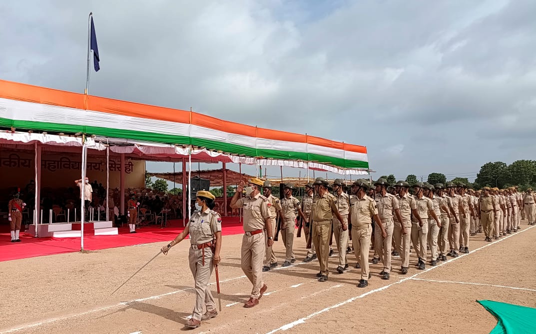 स्वाधीनता दिवस पर फूलडे्र्स में पूर्व अभ्यास किया गया, सिरोहीवाले, सिरोही समाचार