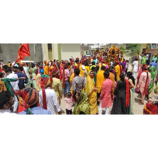 जीण माता की धूमधाम से निकली शोभायात्रा, उमड़े श्रदालु, सिरोहीवाले, सिरोही समाचार