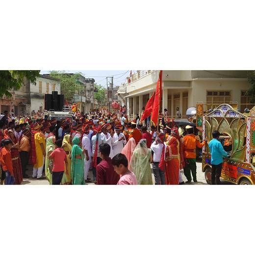जीण माता की धूमधाम से निकली शोभायात्रा, उमड़े श्रदालु, सिरोहीवाले, सिरोही समाचार