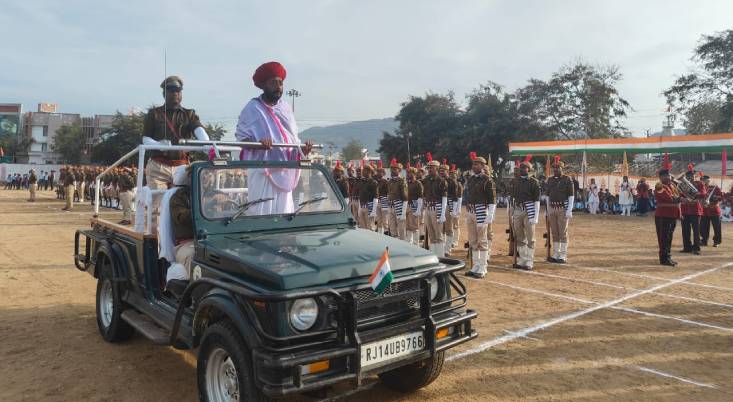 जिला स्तरीय गणतंत्र दिवस समारोह, 2024 हर्ष,उमंग और उत्साह से मनाया गया, राज्यमंत्री ओटाराम देवासी ने झंडारोहण किया, सिरोहीवाले, सिरोही समाचार